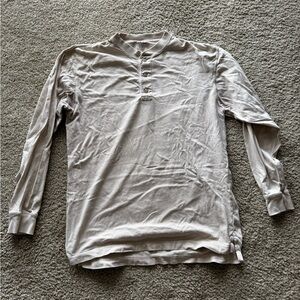 Cabela's Cream Long Sleeve Tee Soft Cotton Casual